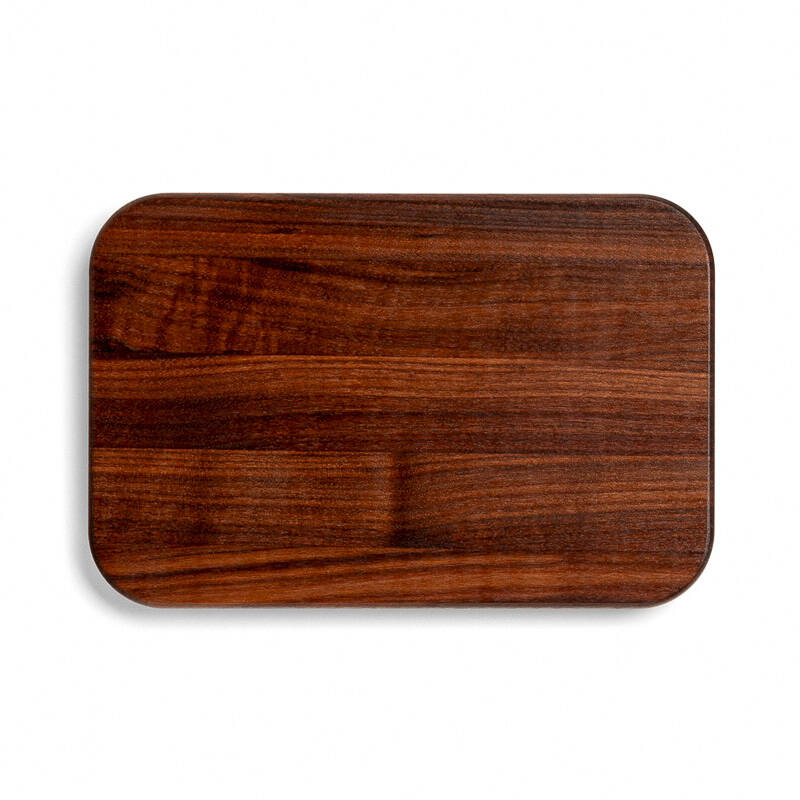 Chop-N-Serve Black Walnut Schneidebrett mit Griffmulden; beidseitig einsetzbar 15