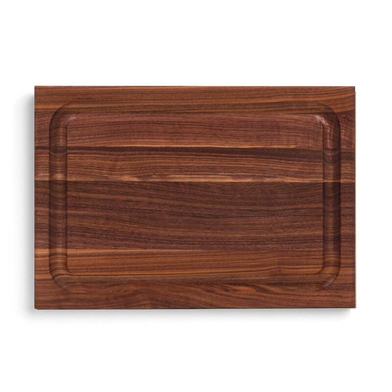 Pro Chef Black Walnut Schneidebrett mit Saftrille und Griffmulden; beidseitig einsetzbar 84